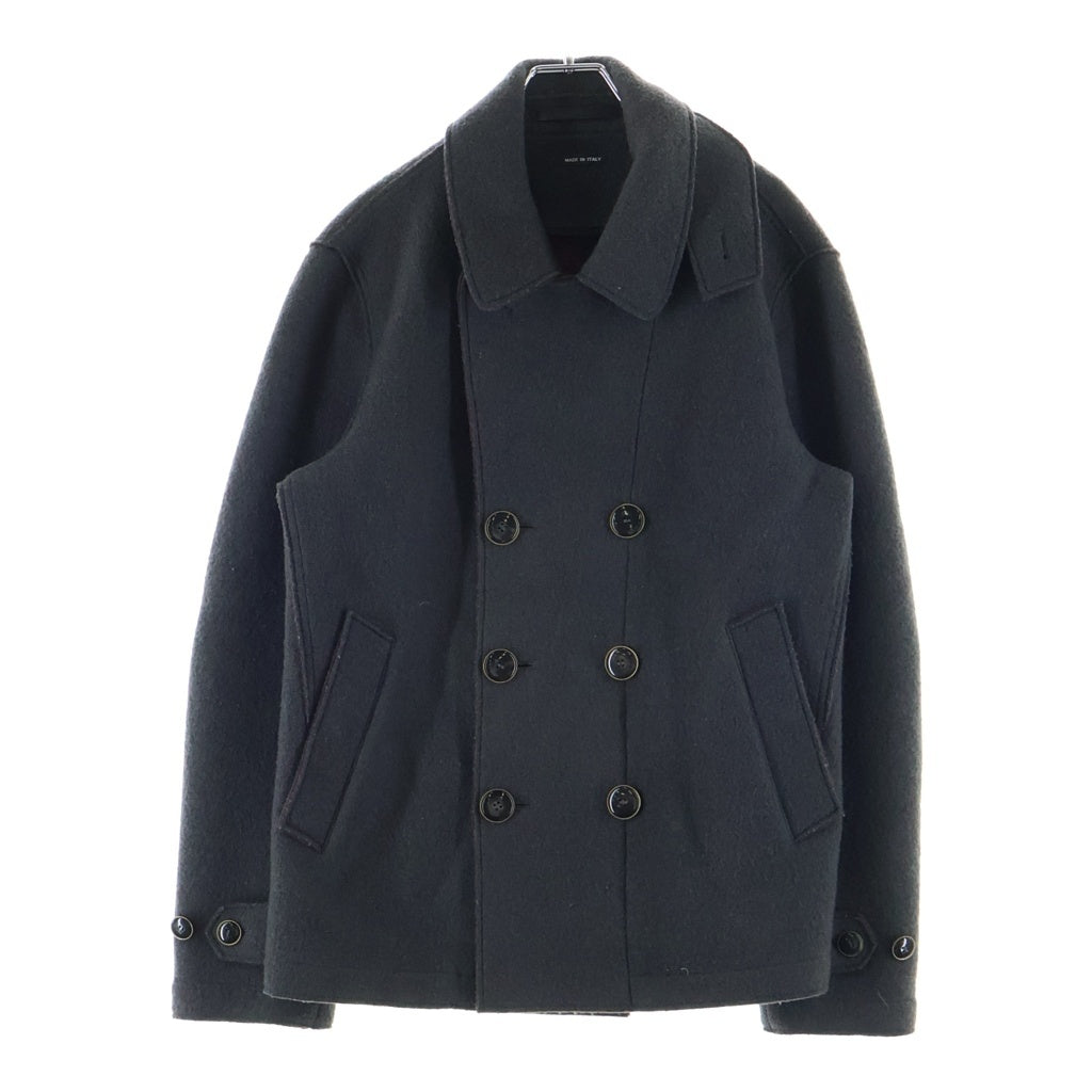 GIORGIO ARMANI(ジョルジオアルマーニ) ミドル丈ダブルブレストコート ウールジャケット ダークグレー #48 レディース