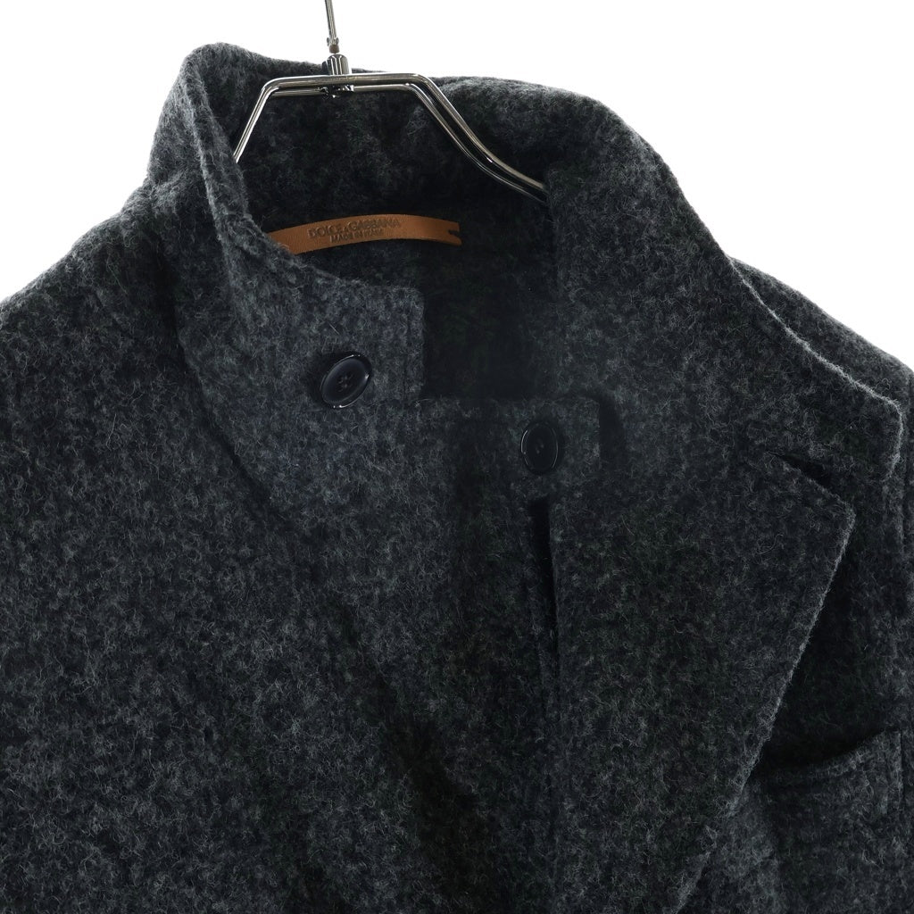 DOLCE & GABBANA(ドルチェアンドガッバーナ) アルパカロングジャケット ライトアウター グレー #50 TJS57/U3BR CA00985 レディース