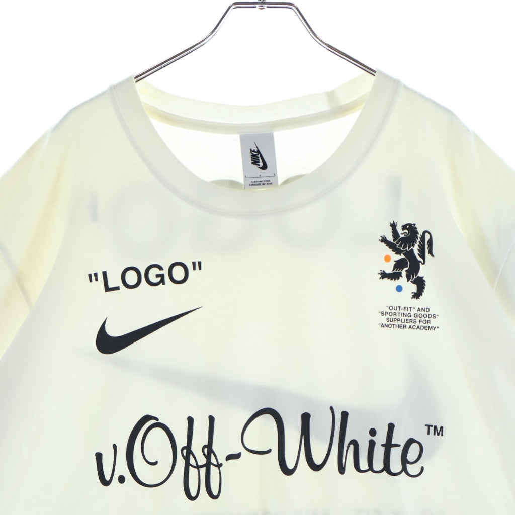 NIKE(ナイキ) ×OFF-WHITE Big Swoosh S/S Tee オフホワイト ビッグスウッシュ 半袖Tシャツ ホワイト AJ3374-100