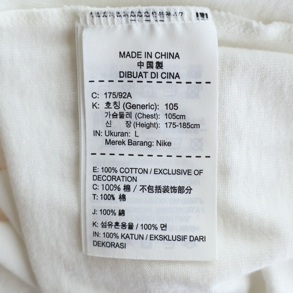 NIKE(ナイキ) ×OFF-WHITE Big Swoosh S/S Tee オフホワイト ビッグスウッシュ 半袖Tシャツ ホワイト AJ3374-100