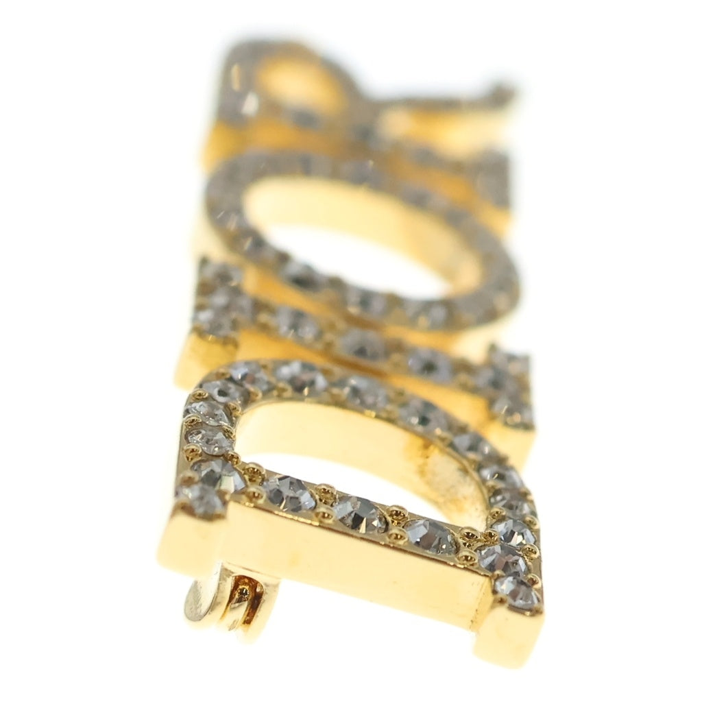 Christian Dior(クリスチャンディオール) DIO(R)EVOLUTION メタル ラインストーン ブローチ ゴールド レディース