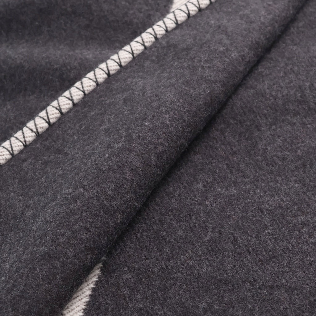 HERMES(エルメス) プレード アヴァロン カシミア混 ブランケット グレー H102668M