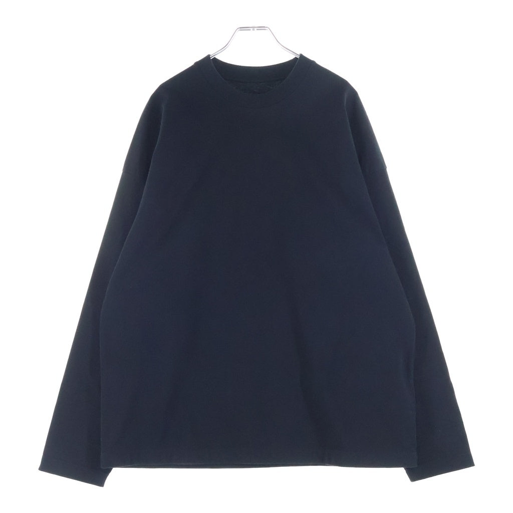 JIL SANDER(ジルサンダー) 25SS ヘビーコットン オーバーサイズ 長袖Tシャツ ブラック J22GC0200