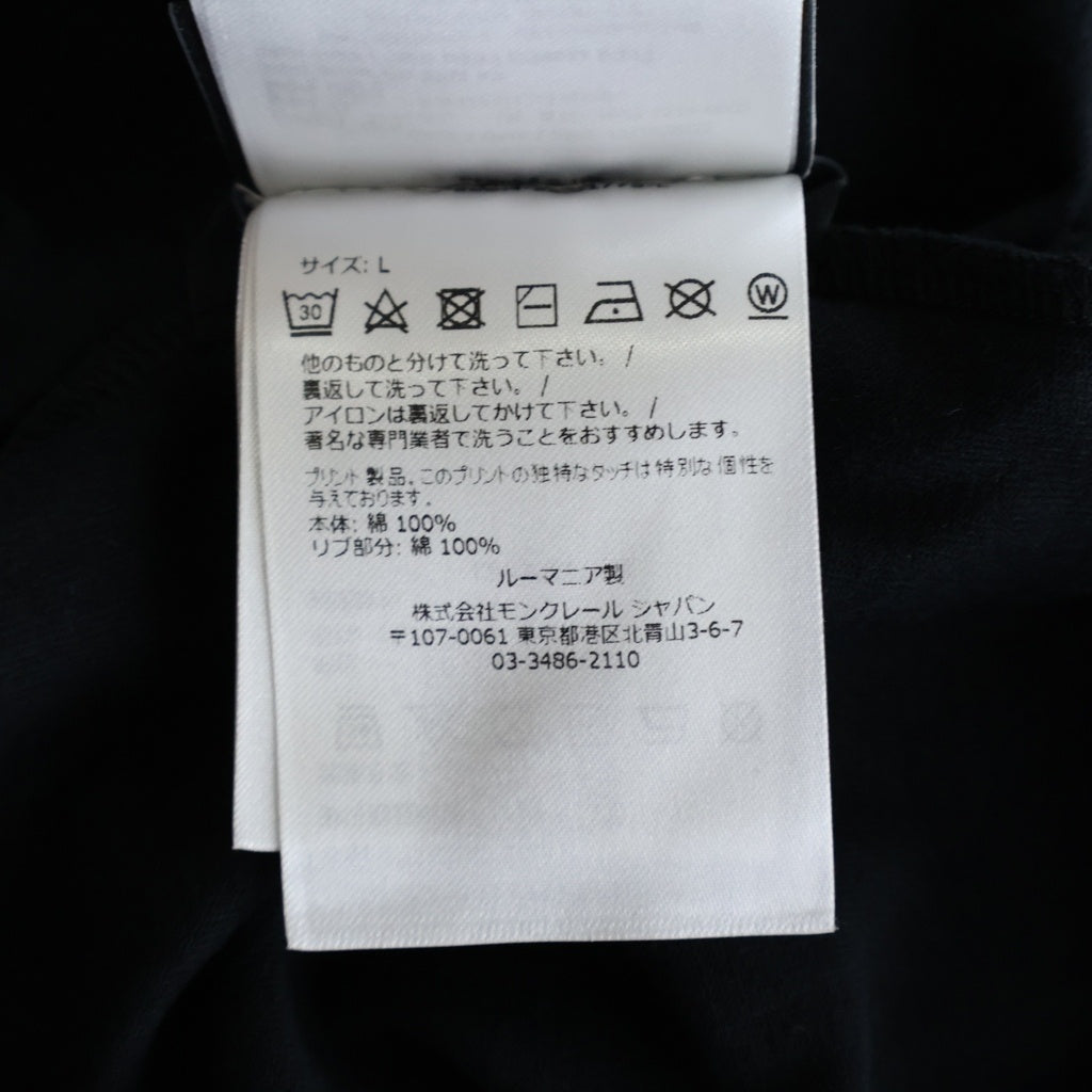 MONCLER(モンクレール) 23SS グラフィックプリント 半袖Tシャツ ブラック I109F8C00003