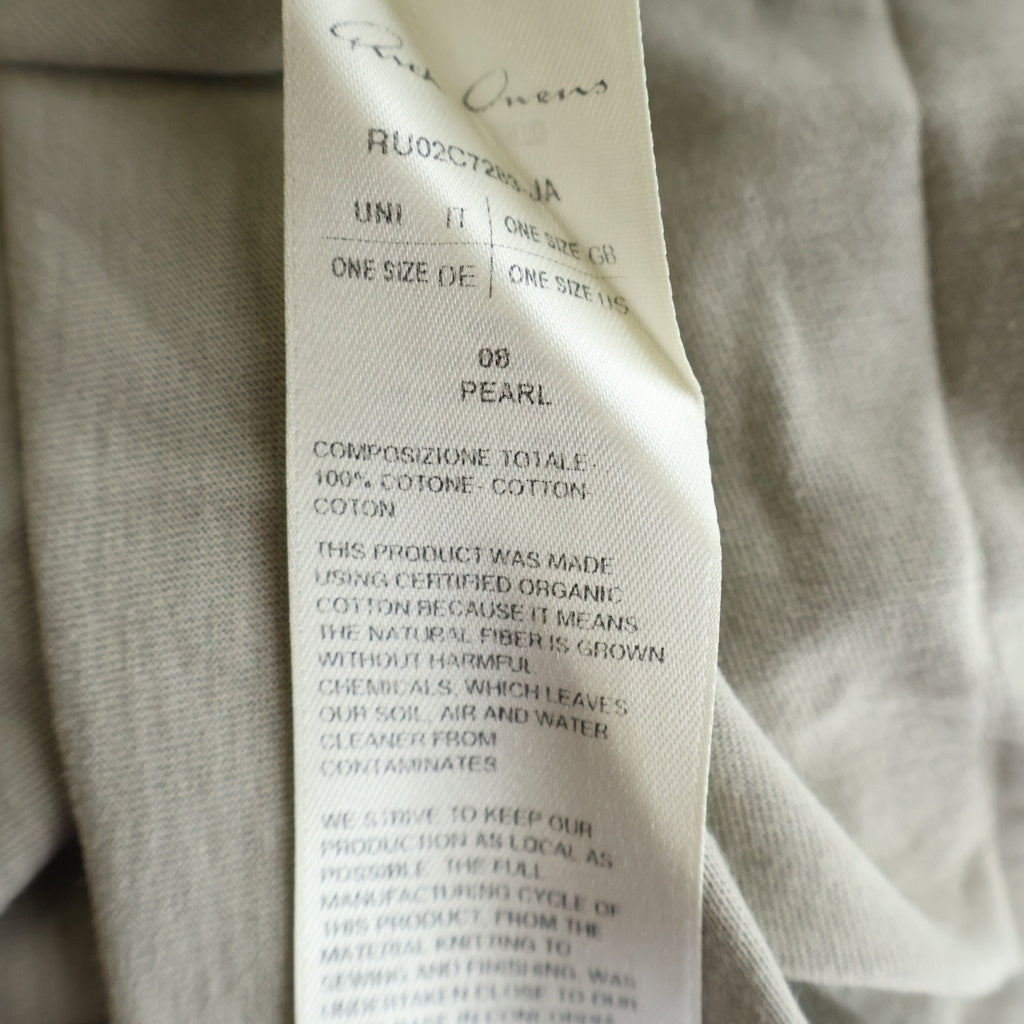 Rick Owens(リックオウエンス) 23AW TOMMY T-SHIRT オーバーサイズ半袖Tシャツ カットソー ベージュ RU02C7283-JA