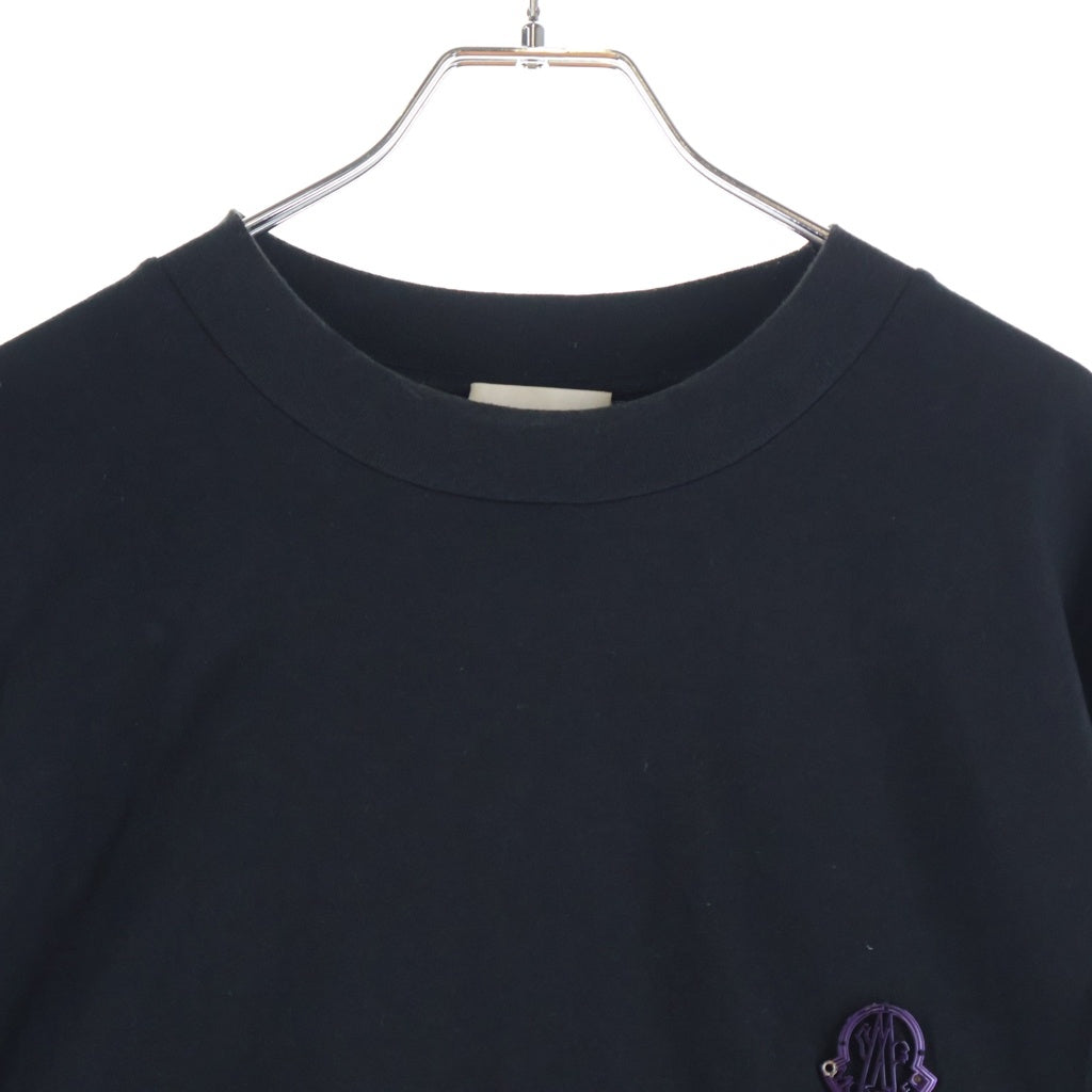 MONCLER(モンクレール) 19AW ×Palm Angels MAGLIA L/S TEE パームエンジェルス バックプリント 長袖Tシャツ ブラック E209L8000180