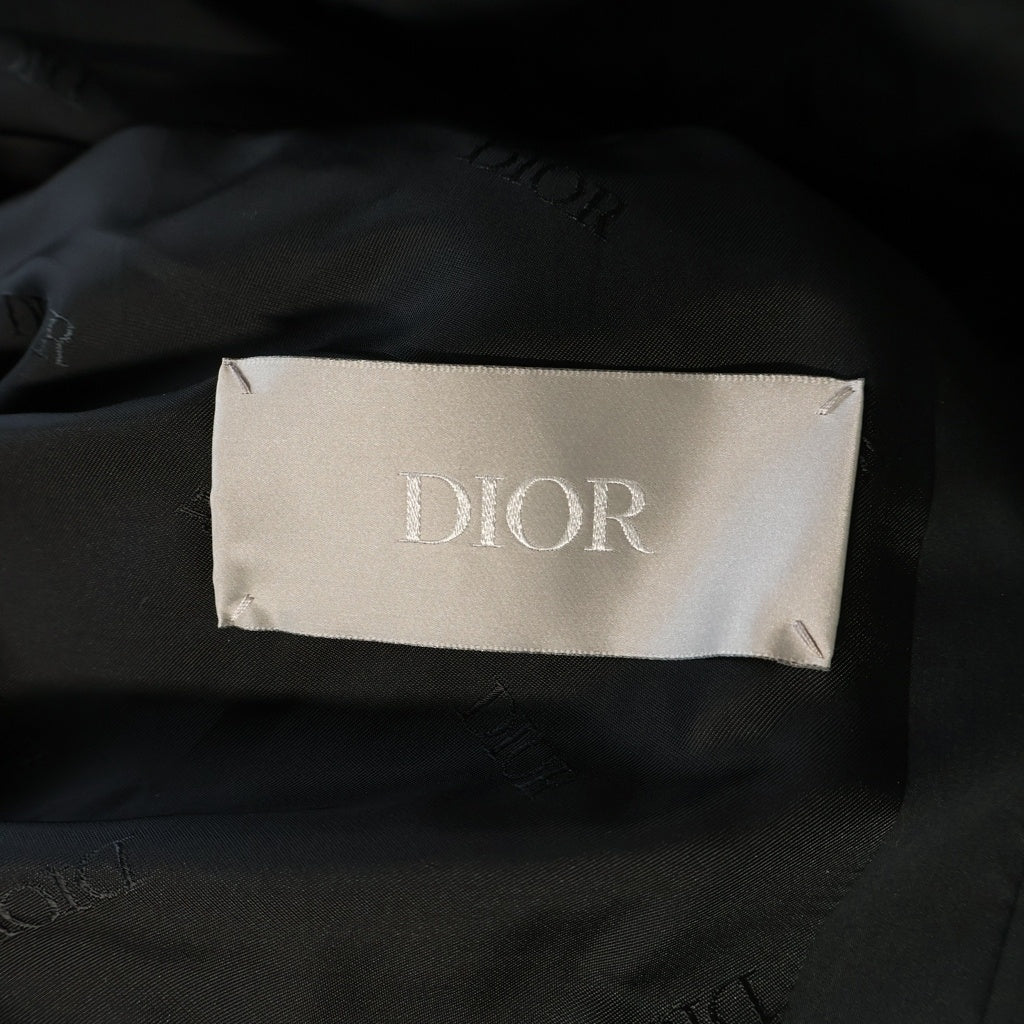 DIOR(ディオール) ×SHAWN STUSSY Back Logo Hooded Coat ショーン ステューシー バックロゴフーデッドコート フィッシュテイル モッズコート フード付き 033C313A4810