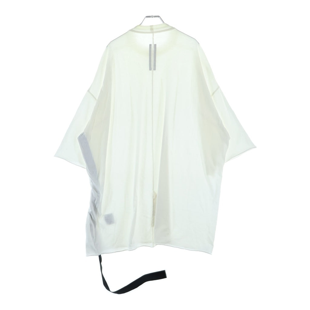 Rick Owens DRKSHDW(リックオウエンス ダークシャドウ) 24SS LIDO TOMMY T オーバーサイズ トミー 半袖Tシャツ カットソー ホワイト DU01D1259-RN