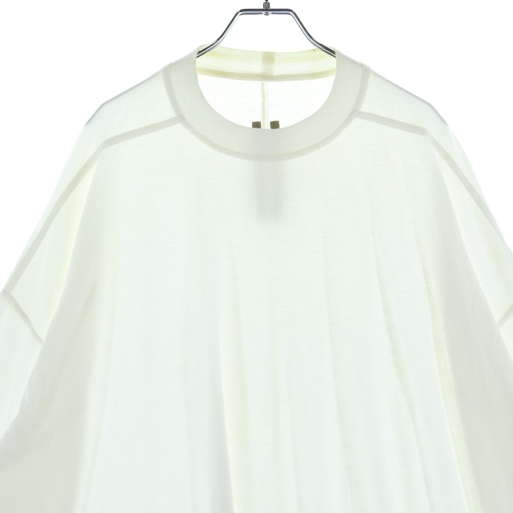 Rick Owens DRKSHDW(リックオウエンス ダークシャドウ) 24SS LIDO TOMMY T オーバーサイズ トミー 半袖Tシャツ カットソー ホワイト DU01D1259-RN