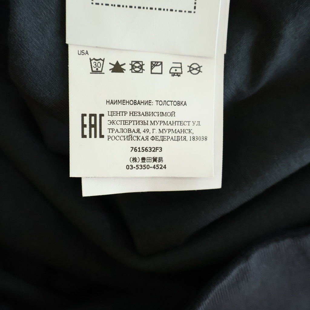 STONE ISLAND(ストーンアイランド) 22SS COTTON STRETCH FLEECE GHOST PIECE コットンストレッチ フリース ゴーストピース 長袖Tシャツ カットソー ブラック 7615632F3
