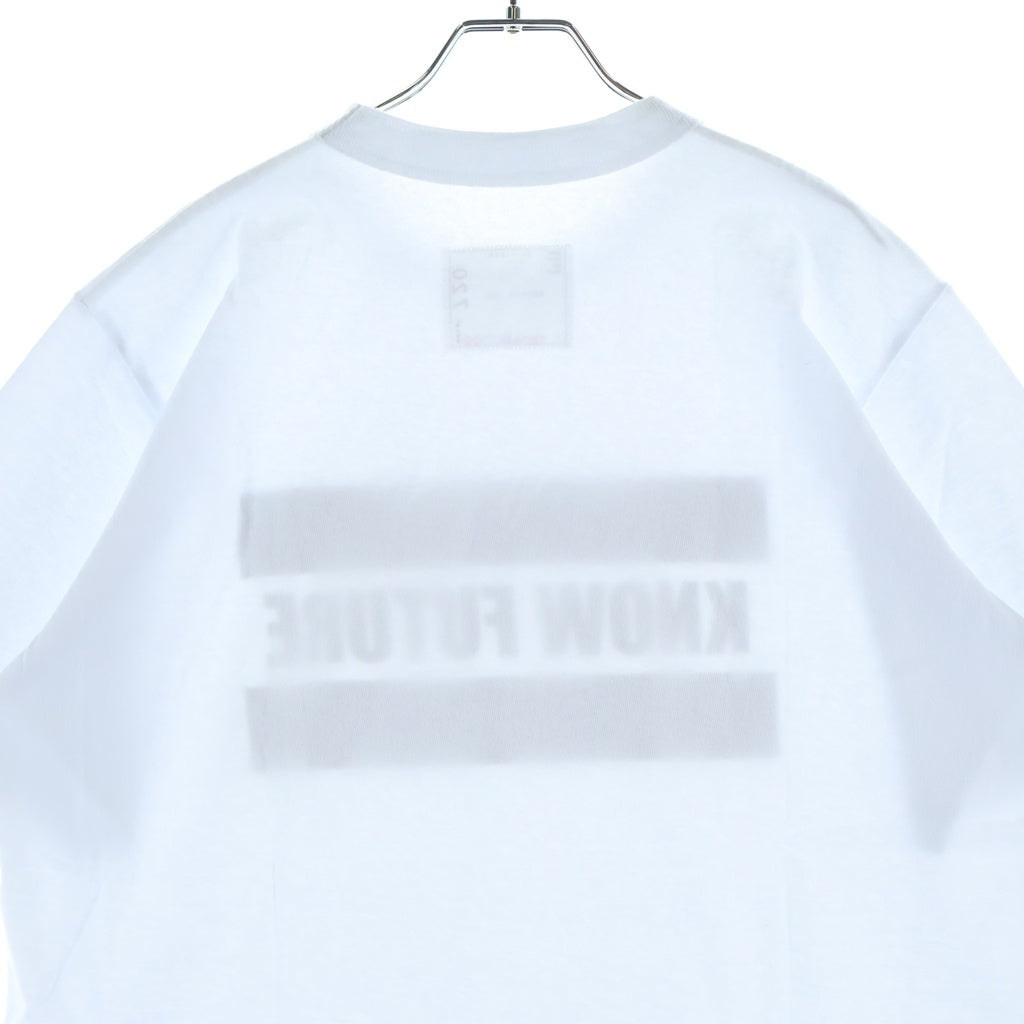 Sacai(サカイ) 24SS KNOW FUTURE プリント 半袖Tシャツ カットソー ホワイト 24-0720S