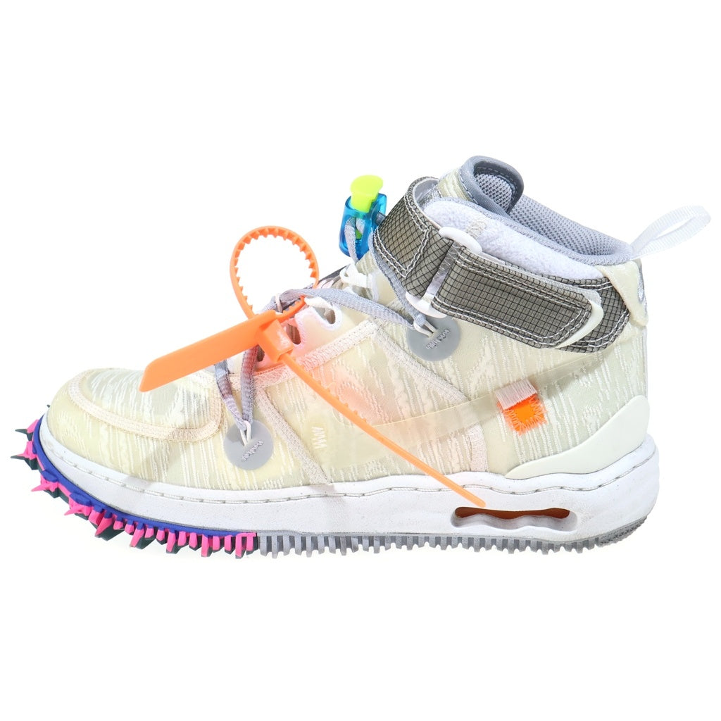 NIKE(ナイキ) ×OFF-WHITE AIR FORCE 1 MID SP オフホワイト エアフォース1 ミッドカットスニーカー ホワイト US8/26cm DO6290-100