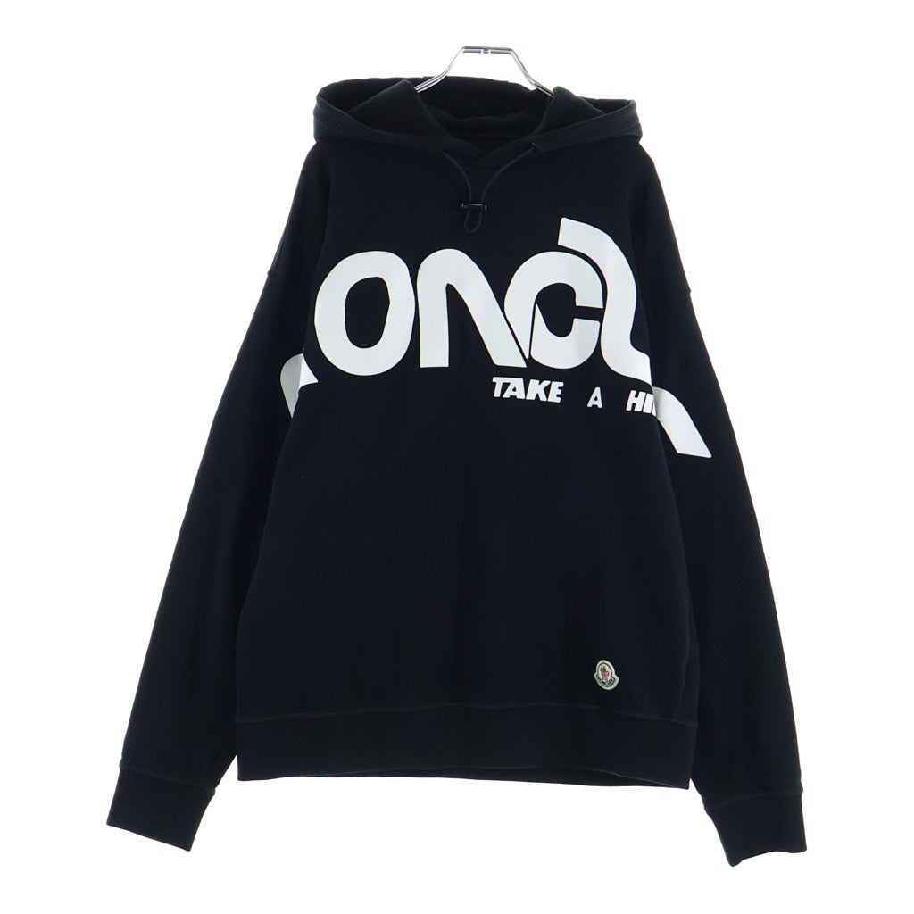 MONCLER(モンクレール) Logo Pullover Parka ロゴ スウェットプルオーバーパーカー ブラック E20918049850
