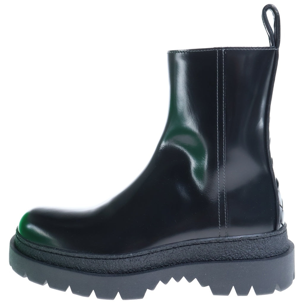 BOTTEGA VENETA(ボッテガヴェネタ) HIGHWAY ANKLE BOOT カーフレザー ハイウェイアンクルブーツ ブラック 775280