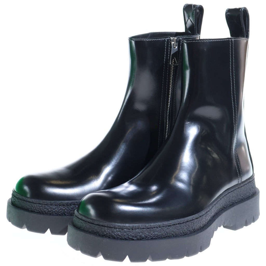 BOTTEGA VENETA(ボッテガヴェネタ) HIGHWAY ANKLE BOOT カーフレザー ハイウェイアンクルブーツ ブラック 775280