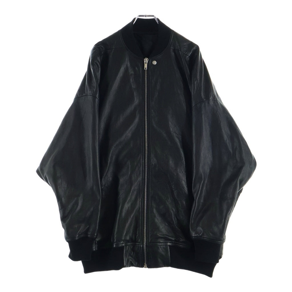 Rick Owens(リックオウエンス) 24AW JUMBO PETER FLIGHT ジャンボピーターフライトレザージャケット ブラック RU02D6795-LNV