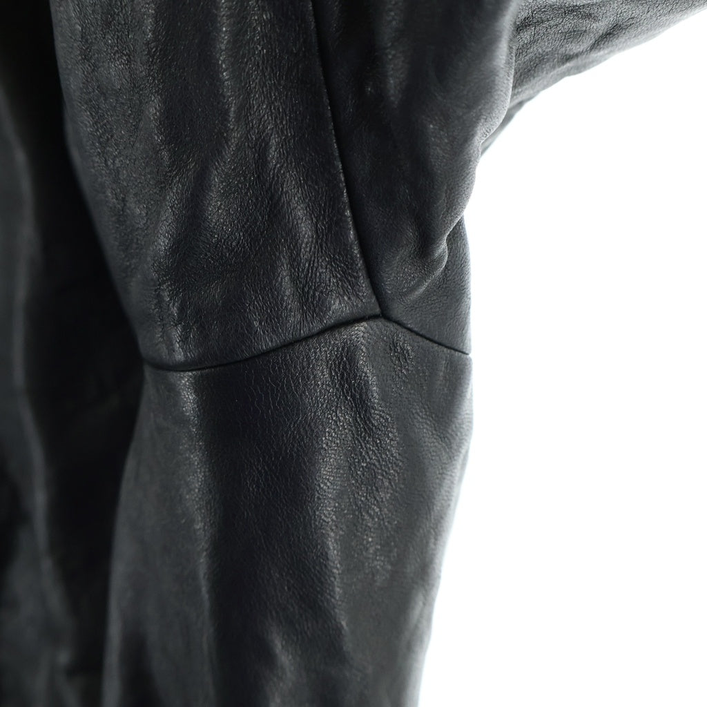 Rick Owens(リックオウエンス) 24AW JUMBO PETER FLIGHT ジャンボピーターフライトレザージャケット ブラック RU02D6795-LNV
