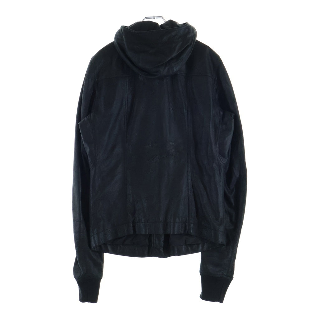 Rick Owens(リックオウエンス) 18SS BULLET バレット デストロイレザー フーディージャケット ブラック RU18S5766-LBG
