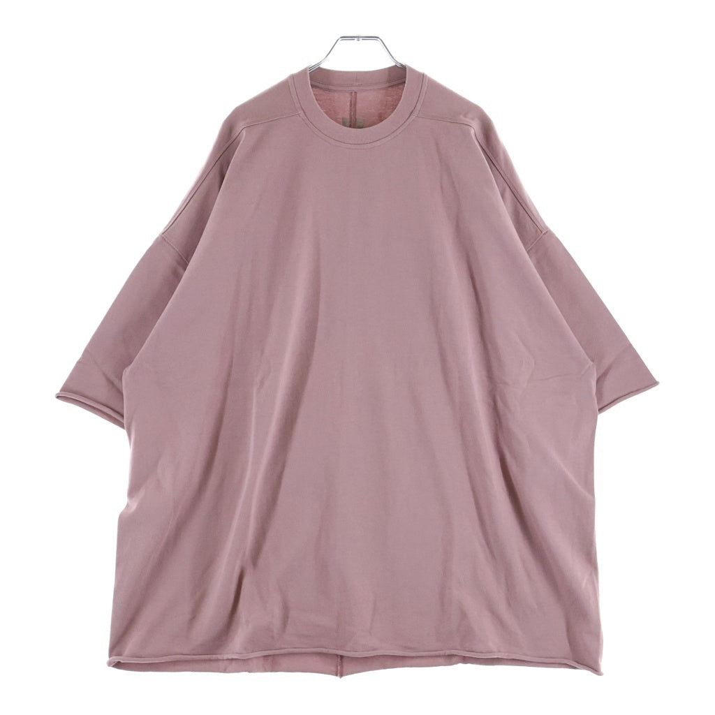 Rick Owens(リックオウエンス) 24SS Tommy Oversized T-Shirt トミー オーバーサイズ 半袖Tシャツ カットソー ピンク RU01D3283-BA