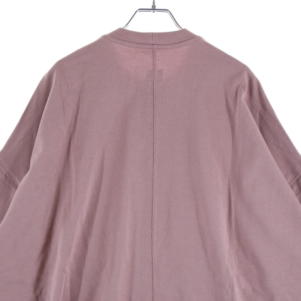 Rick Owens(リックオウエンス) 24SS Tommy Oversized T-Shirt トミー オーバーサイズ 半袖Tシャツ カットソー ピンク RU01D3283-BA