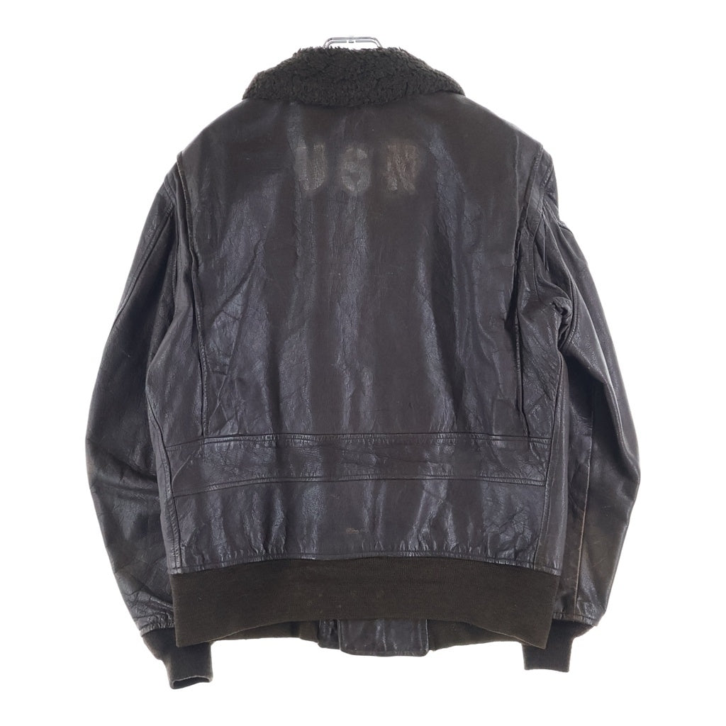VINTAGE(ヴィンテージ) 60~70S VINTAGE ヴィンテージ U.S.NAVY アメリカ海軍 G-1 フライトジャケット ブラウン MIL-J-7823