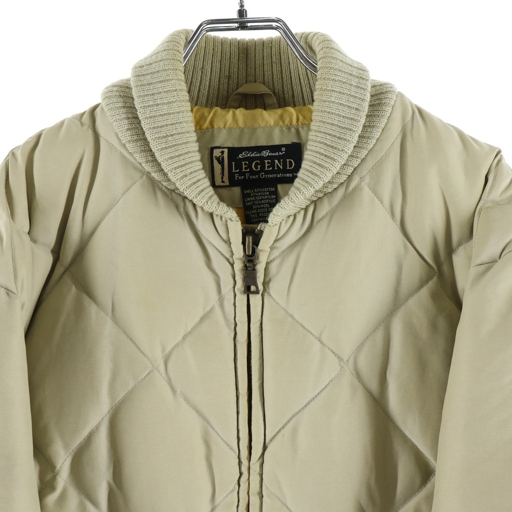 Eddie Bauer(エディバウワー) 90S VINTAGE ヴィンテージ LEGEND レジェンド スカイライナー ジップアップ ダウンジャケット ベージュ