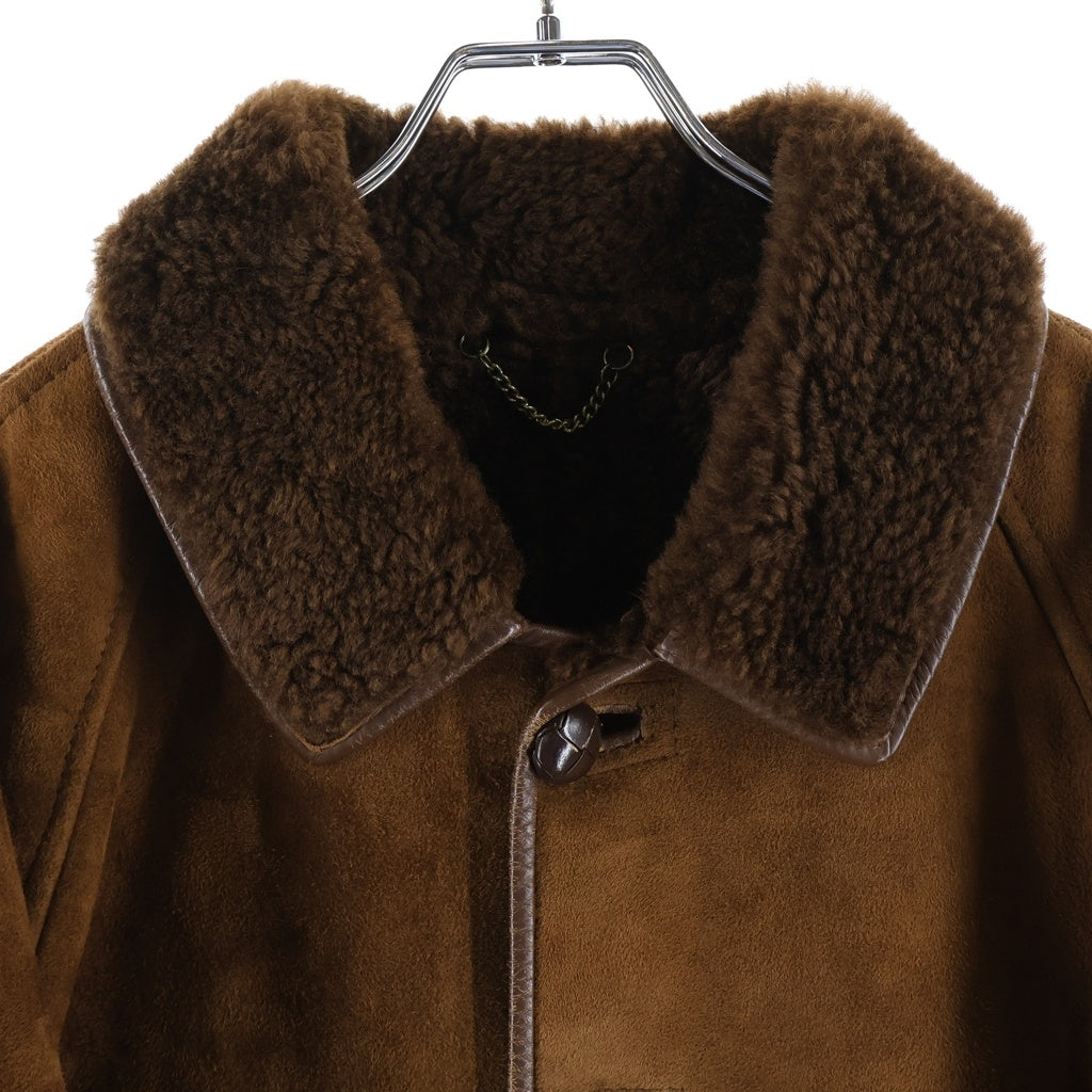 NO BRAND(ノーブランド) woolea ウーリア MOUTON JACKET ムートン ジャケット ブルゾン ブラウン