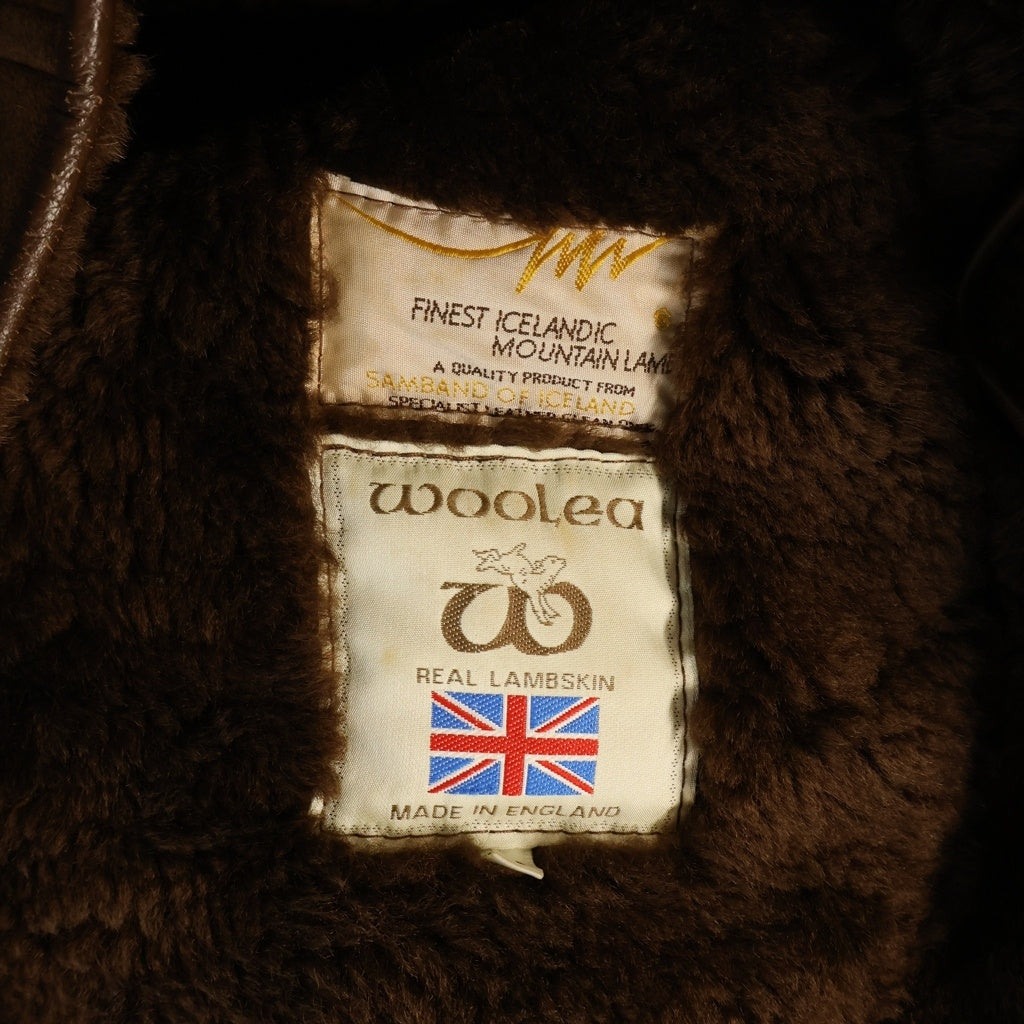 NO BRAND(ノーブランド) woolea ウーリア MOUTON JACKET ムートン ジャケット ブルゾン ブラウン