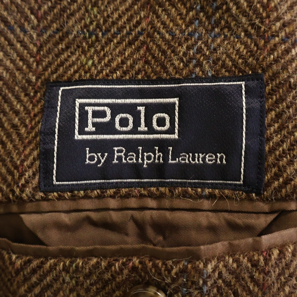POLO RALPH LAUREN(ポロラルフローレン) ツイード 3B テーラード ジャケット ブラウン BR-RL-IA-0502