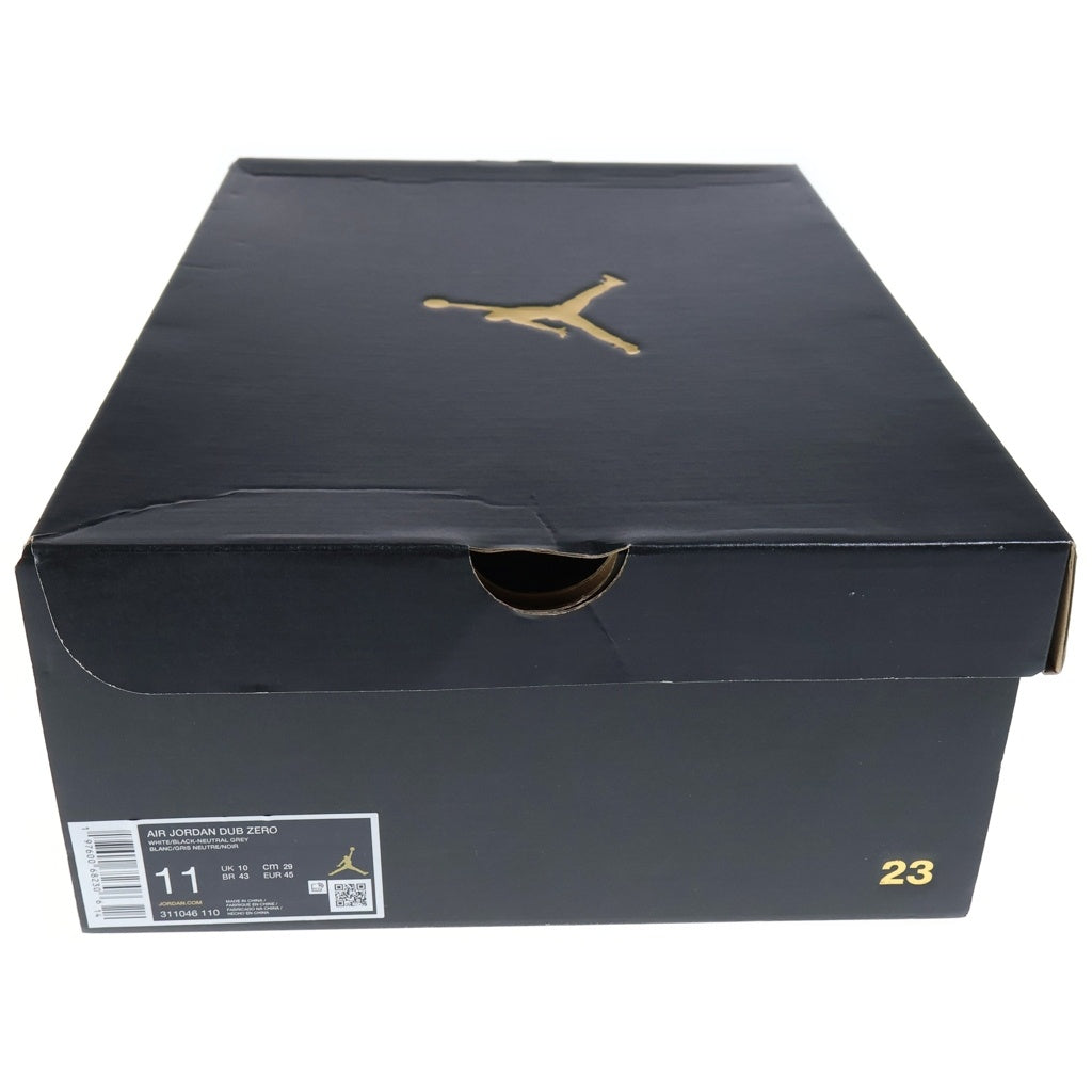NIKE(ナイキ) JORDAN DUB ZERO WHITE THUNDER ジョーダン ダブゼロ ホワイトサンダー ハイカットスニーカー ホワイト/ブラック US11/29cm 311046-110