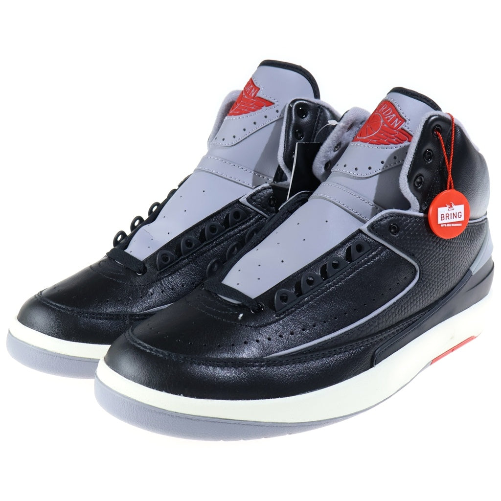 NIKE(ナイキ) AIR JORDAN 2 RETRO BLACK CEMENT エアジョーダン2 レトロ ブラックセメント ハイカットスニーカー ブラック/レッド US10.5/28.5cm DR8884-001