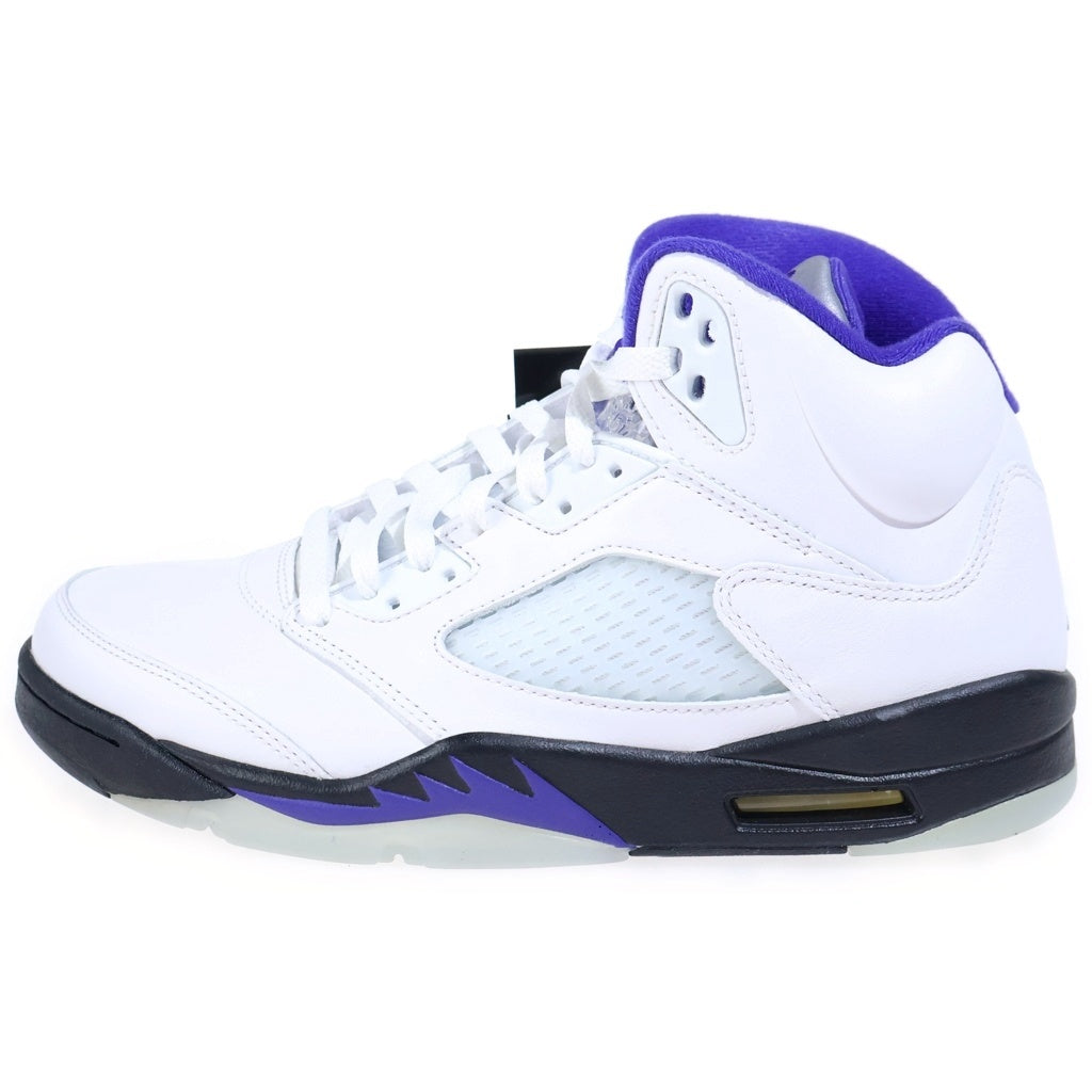NIKE(ナイキ) AIR JORDAN 5 DARK CONCORD エアジョーダン5 ダークコンコルド ハイカットスニーカー ホワイト/パープル US10.5/28.5cm DD0587-141