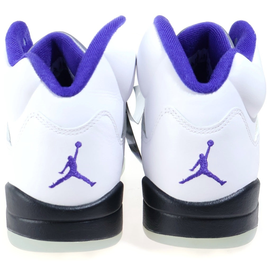 NIKE(ナイキ) AIR JORDAN 5 DARK CONCORD エアジョーダン5 ダークコンコルド ハイカットスニーカー ホワイト/パープル US10.5/28.5cm DD0587-141