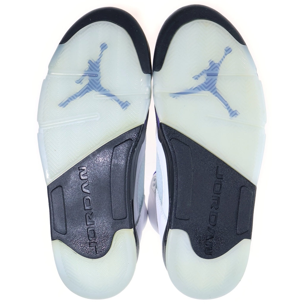 NIKE(ナイキ) AIR JORDAN 5 DARK CONCORD エアジョーダン5 ダークコンコルド ハイカットスニーカー ホワイト/パープル US10.5/28.5cm DD0587-141