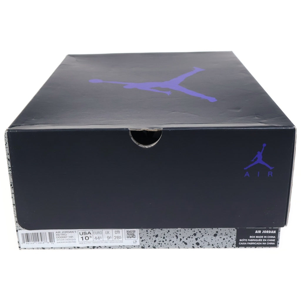NIKE(ナイキ) AIR JORDAN 5 DARK CONCORD エアジョーダン5 ダークコンコルド ハイカットスニーカー ホワイト/パープル US10.5/28.5cm DD0587-141