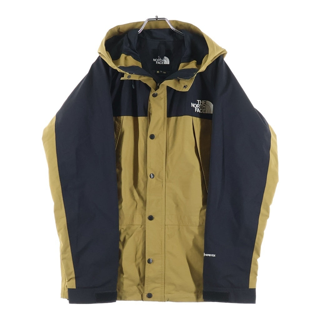 THE NORTH FACE(ザノースフェイス) MOUNTAIN LIGHT JACKET GORE-TEX フーデッド ジップアップ マウンテン ライトジャケット ゴアテックス ベージュ/ブラック NP11834