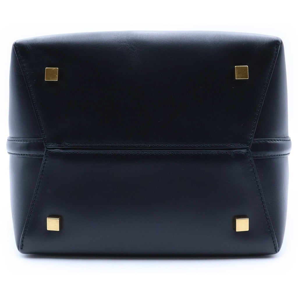 SAINT LAURENT PARIS(サンローランパリ) LE37 スモール 2WAYバッグ ハンドバッグ ショルダーバッグ ブラック レザー 742828 ゴールド金具 レディース