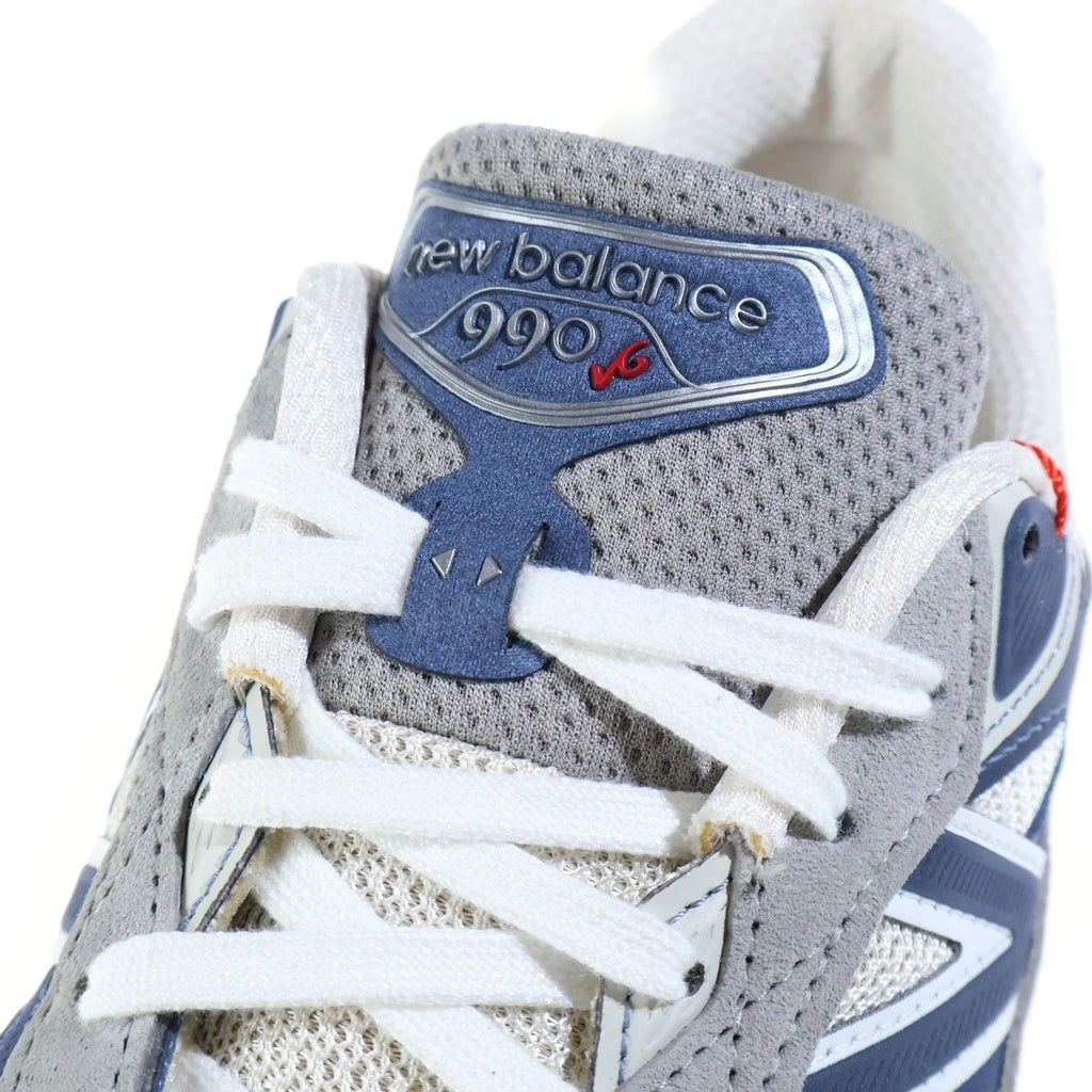 New Balance(ニューバランス) 990V6 スウェード メッシュ ローカットスニーカー グレー/ネイビー US8.5/26.5cm U990TC6
