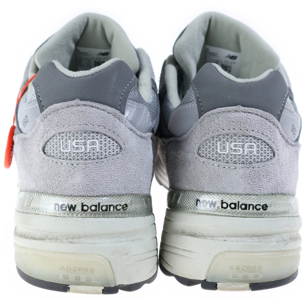 New Balance(ニューバランス) スウェード メッシュ ローカットスニーカー グレー US8.5/26.5cm U992GY