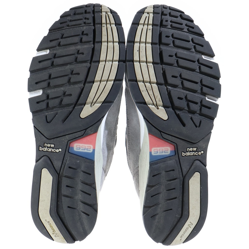New Balance(ニューバランス) スウェード メッシュ ローカットスニーカー グレー US8.5/26.5cm U992GY