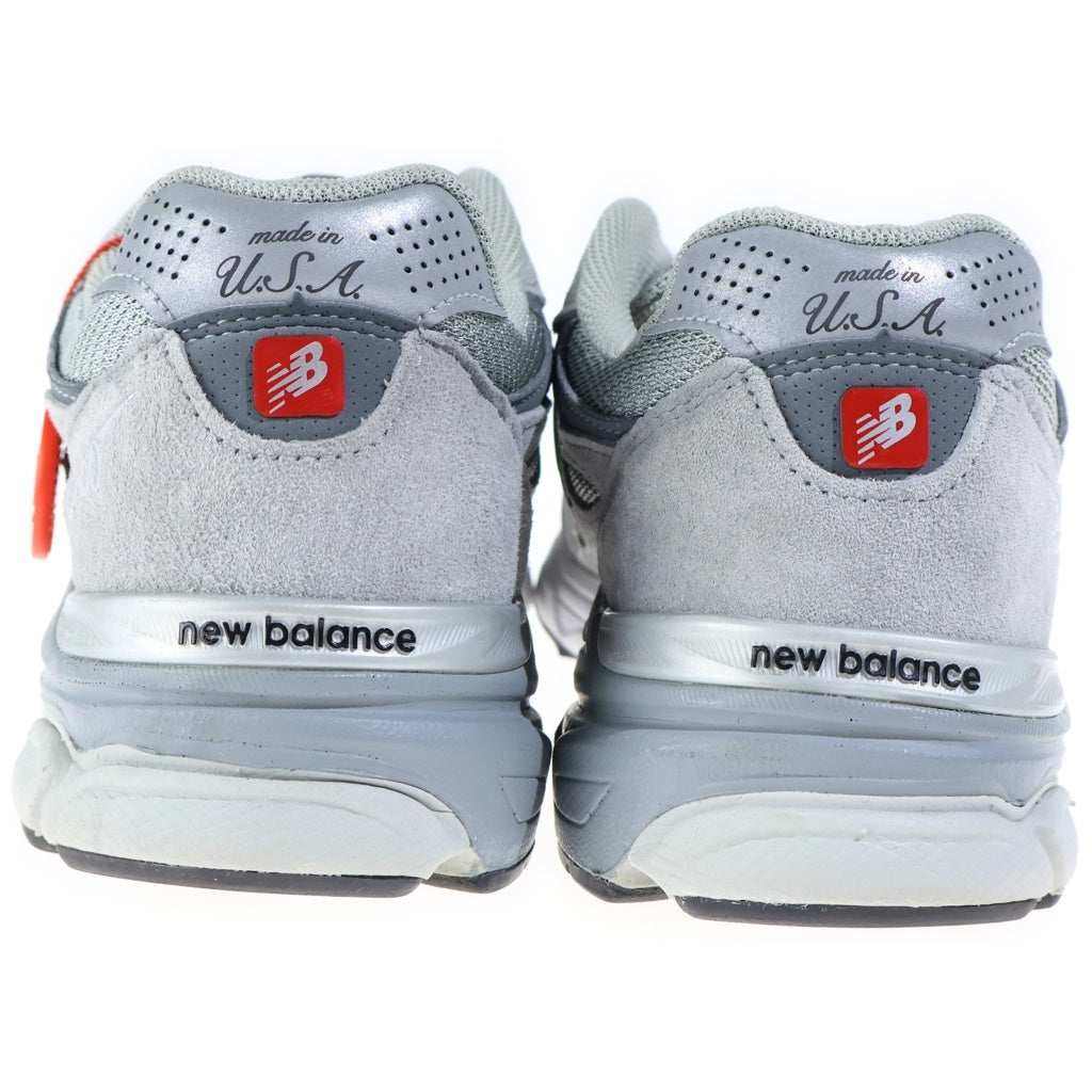 New Balance(ニューバランス) 990V3 スウェード メッシュ ローカットスニーカー グレー/シルバー US8.5/26.5cm M990GY3
