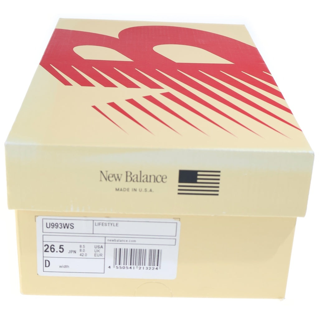 New Balance(ニューバランス) SEA SALT スウェード メッシュ ローカットスニーカー ベージュ/ホワイト US8.5/26.5cm U993WS