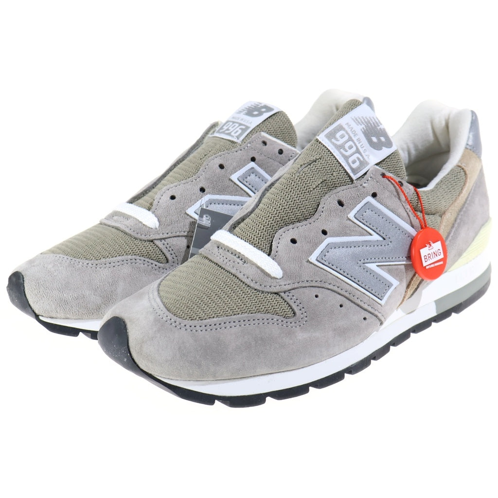 New Balance(ニューバランス) スウェード メッシュ ローカットスニーカー グレー US8.5/26.5cm M996
