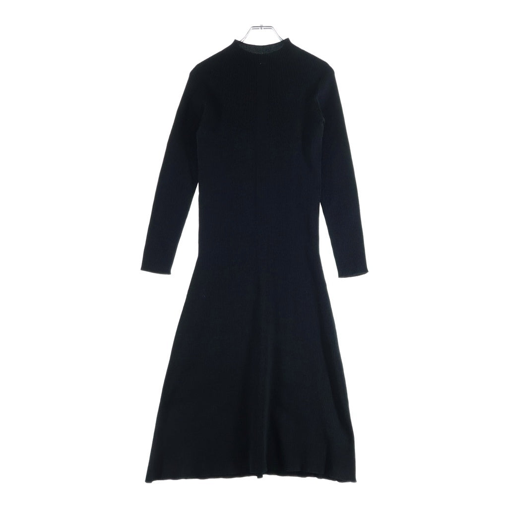 CFCL(シーエフシーエル) PORTRAIT DRESS ポートレートドレス 2 リブフレア ロングワンピース ブラック レディース CF005KH045