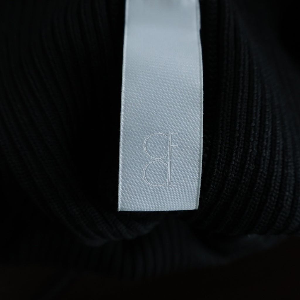 CFCL(シーエフシーエル) PORTRAIT DRESS ポートレートドレス 2 リブフレア ロングワンピース ブラック レディース CF005KH045