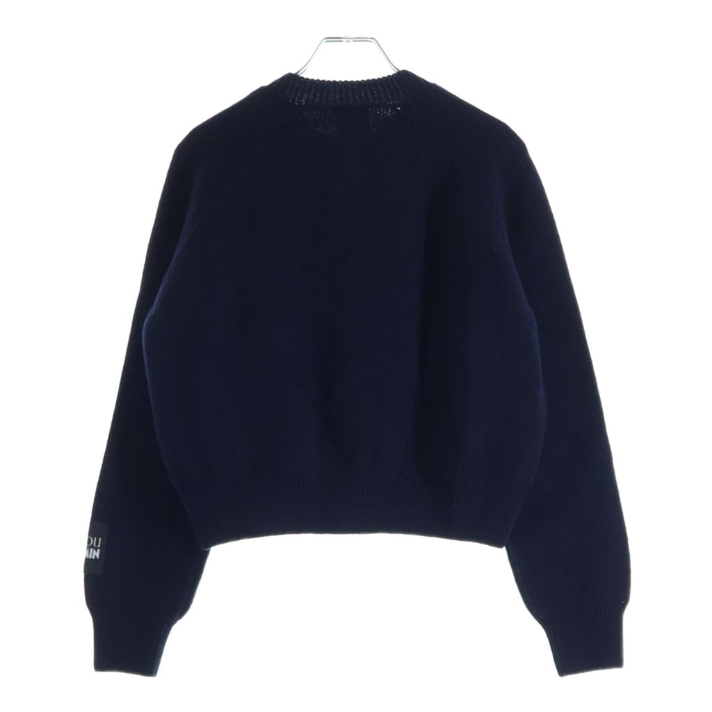 PATOU(パトゥー) ×Moomin ムーミン スノークのおじょうさん ウール混 ニット カーディガン ネイビー レディース 25M0-KN311-8064
