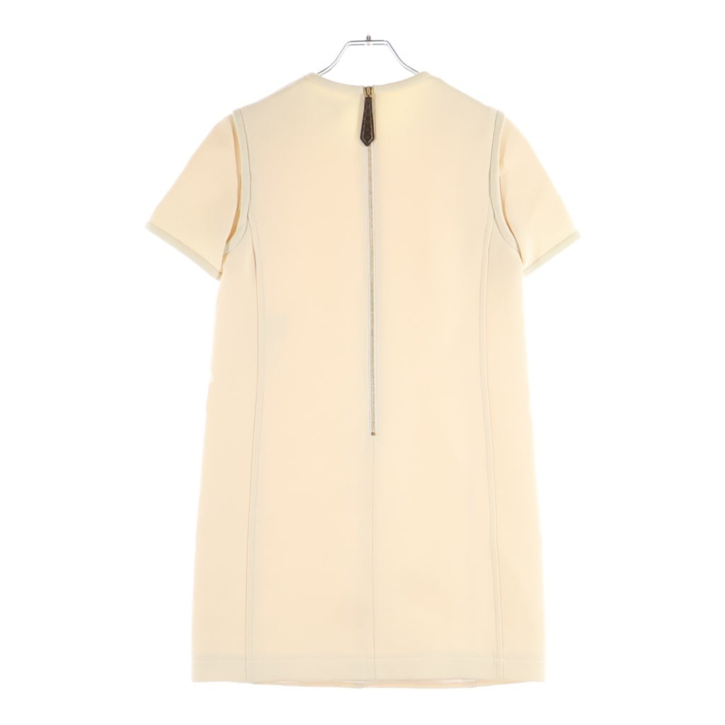 LOUIS VUITTON(ルイヴィトン) 23SS ショルダー金ボタン ワンピース ドレス レディース アイボリー RW231W NQA FODR10