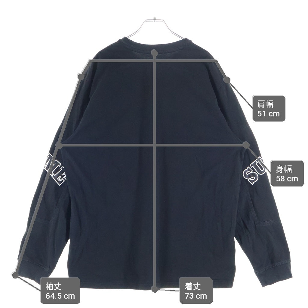 SUPREME(シュプリーム) 20AW Cutout Sleeves L/S カットアウト スリーブ クルーネック 長袖 ロングTシャツ ブラック