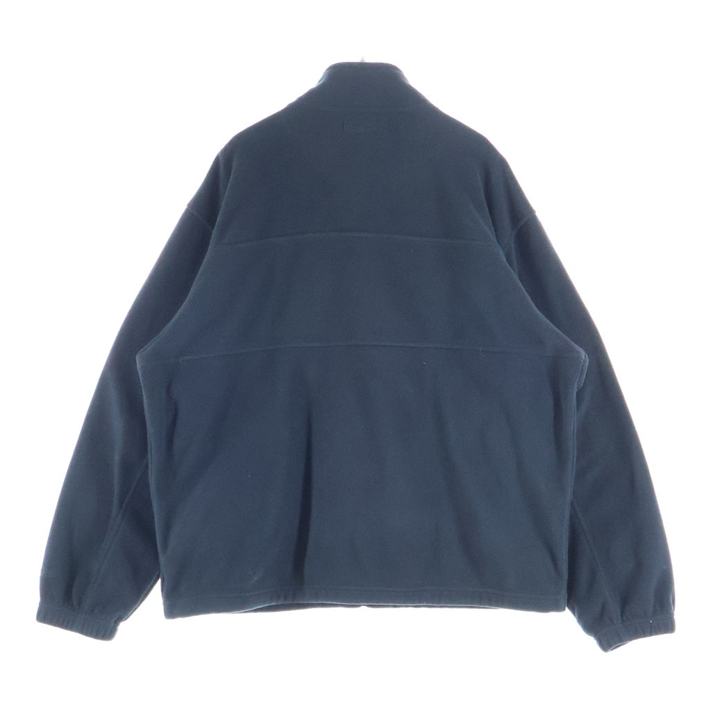 SUPREME(シュプリーム) 23AW Polartec Zip Jacket ポーラテック ジップ ジャケット ハイネック フロント刺繍 プルオーバーパーカー フリース ブラック