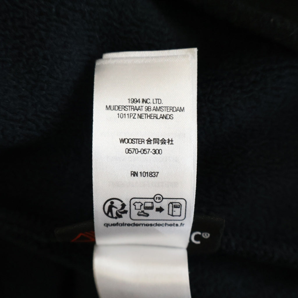 SUPREME(シュプリーム) 23AW Polartec Zip Jacket ポーラテック ジップ ジャケット ハイネック フロント刺繍 プルオーバーパーカー フリース ブラック